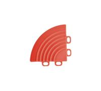 Nicoman 4 x Corner Pieces for Nicoman Modular Interlocking Floor Tiles - Red