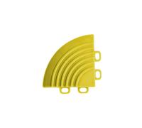 Nicoman 4 x Corner Pieces for Nicoman Modular Interlocking Floor Tiles - Yellow
