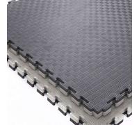 Nicoman 40mm Premium Reversible Black And Grey Eva Tatami Foam Mats 12 Pieces
