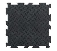 Nicoman 40Pcs Alpha Tile Interlocking Recycled Rubber Floor Tile 30Cm X 30Cm