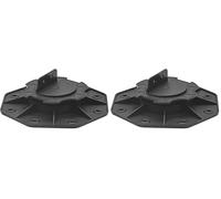 Nicoman Adjustable Deck Support Pedestal, Black, Plastic, for Elevated Decking and Joist Systems (Deck Pedestal - 2 Pack, 18-30mm)