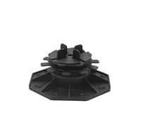 Nicoman Adjustable Tile & Paver Support Pedestal - Height Adjustable, Black Heavy-Duty Plastic, Paving Leveling & Drainage System (Tile Pedestal - 1 Pack, 28-60mm)