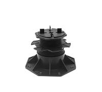 Nicoman Adjustable Tile & Paver Support Pedestal - Height Adjustable, Black Heavy-Duty Plastic, Paving Leveling & Drainage System (Tile Pedestal - 10 Pack, 60-140mm)