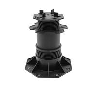 Nicoman Adjustable Tile & Paver Support Pedestal - Height Adjustable, Black Heavy-Duty Plastic, Paving Leveling & Drainage System (Tile Pedestal - 1 Pack, 140-220mm)