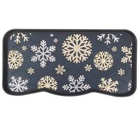 Nicoman Boot Tray Shoe Organiser Soft Rubber Non Slip Washable Multipurpose Container Floor Carpet Protection for Indoor Outdoor - (Snowflake, Pack of 2)