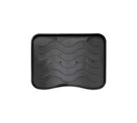 Nicoman Boot Tray Shoe Organiser Soft Rubber Non Slip Washable Multipurpose Container Floor Carpet Protection for Indoor Outdoor - (Small Black, Pack of 2)