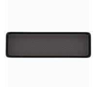 Nicoman Boot Tray Shoe Organiser Soft Rubber Non Slip Washable Multipurpose Plant Rack Mat Plain Black Drip Container Floor Carpet Protection for Home Garden Indoor Outdoor Shed Garage - 140 x 40cm