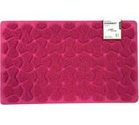 Nicoman Bow-Tie Shape Door Mat-(Use Indoor or Sheltered Outdoor), Dirt-Trapper Jet-Washable Spaghetti Doormat, Pink, 75x44cm