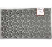 Nicoman Bow-Tie Shape Doormat｜Non-Marking Non-Slip On Hard Floors｜For Indoor or Sheltered Outdoor Use(75x44cm, GREY, Use Indoor or Sheltered Outdoor)