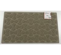 Nicoman Bow-Tie Shape Doormat｜Non-Marking Non-Slip On Hard Floors｜For Indoor or Sheltered Outdoor Use(75x44cm, BEIGE, Use Indoor or Sheltered Outdoor)