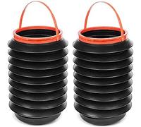 Nicoman Camping Fishing Folding Basket Collapsible Washing Bucket Car Bin Organiser 4 Litre, Pack of 2
