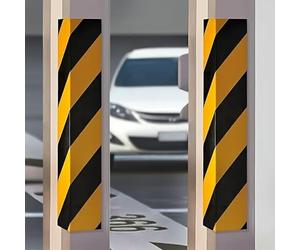 NICOMAN Car Foam Bumpers Protectors for Garage, 1 PC Wall Guard Bumper Protector Self-adhesive Corner Guards with Yellow and Black Colour, Safety Warning Foam Bumper Pad to Protect Your Car in Garage