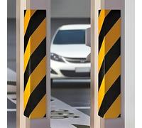 NICOMAN Car Foam Bumpers Protectors for Garage, Wall Guard Bumper Protector Self-adhesive Corner Guards with Yellow and Black Colour, Safety Foam Bumper Pad to Protect Your Car in Garage (2 Pieces)
