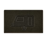 Nicoman "Caravan" Grey Spaghetti Door Mat - Brown - 75cm x 44cm - Yes (Suitable for Indoors)