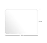 Nicoman Chair Mat for Hard Floors - Frosted - 114x130 cm