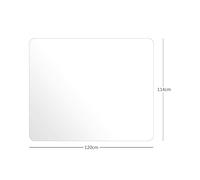 Nicoman Pvc Transparent Floor Protector Low Pile Chair Mat Non- Slip For Hard Floors - 114Cm X 120Cm