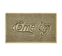Nicoman "Come In" Grey Spaghetti Door Mat - Beige - 75cm x 44cm - Yes (Suitable for Indoors)