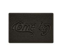 Nicoman "Come In" Grey Spaghetti Door Mat - Brown - 60cm x 40cm - No (Suitable for Outdoors)