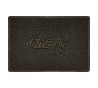 Nicoman "Come In" Grey Spaghetti Door Mat - Brown - 90cm x 60cm - Yes (Suitable for Indoors)