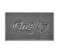 Nicoman "Come In" Grey Spaghetti Door Mat - Grey - 75cm x 44cm - No (Suitable for Outdoors)