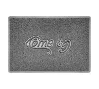 Nicoman "Come In" Grey Spaghetti Door Mat - Grey - 90cm x 60cm - Yes (Suitable for Indoors)
