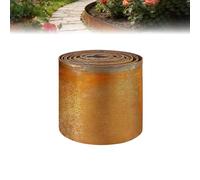 Nicoman Corten Steel Lawn Edging, 10 m x 15.5 cm, Garden Surround, Rust Look, Flexible Metal Edge for Lawn, Flowerbeds & Paths, Weatherproof & Durable, 5 m / 10 m Available (Rust Effect, 10 m
