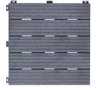 Nicoman Cosmo Garden Patio Cosmopolitan Decking Tiles - Cool Grey - Pack of 40