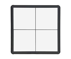 Nicoman Dance Floors, Tap Ballet Dancing Portable Floating Sprung System Flooring, White, 4-Piece