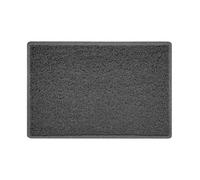 Nicoman Dark Grey Embossed Spaghetti Coil Door Mat Dirt-Trapper Washable Barrier Doormat 60Cm X 40Cm