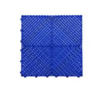 Nicoman Durable Garage Saunas Marquee Hot Tub Outdoor Camping Floor Tile | Drainage Channels, Heavy Duty |Blue (30 TILES)