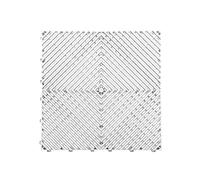 Nicoman Durable Garage Saunas Marquee Hot Tub Outdoor Camping Floor Tile | Drainage Channels, Heavy Duty |White (15 TILES)