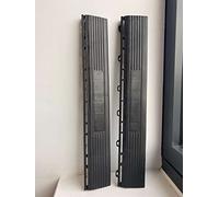 Nicoman Durable Garage Saunas Marquee Hot Tub Outdoor Camping Floor Tile | Drainage Channels, Heavy Duty |Yellow (2 Ramp Edges)