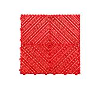 Nicoman Durable Garage Saunas Marquee Hot Tub Outdoor Camping Floor Tile | Drainage Channels, Heavy Duty |Red (30 TILES)
