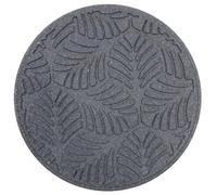 Nicoman Reversible Stepping Stone Geo Leaves Design in Grey | Size: 2 Pack Nicoman Grey 2 Pack