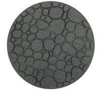 Nicoman Eco-Friendly Garden Stepping Stones - River Rock - Grey - Pack of 2