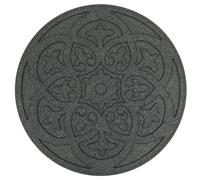 Nicoman Eco-Friendly Garden Stepping Stones - Scroll - Grey - Pack of 2