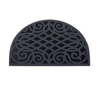 Nicoman Eco Friendly Indoor Half Moon Door Mat 75X44Cm - Grey
