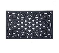 Nicoman Non-Slip Barrier Doormat Grey Scrape Outdoor Drainage Door Mat 75x45cm (30''x18'')