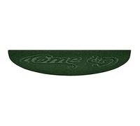 Nicoman Embossed Halfmoon Half Circle Door Mat Dirt-Trapper Jet-Washable Doormat 70x44cm (Green, COME-IN) - Use on Carpet ONLY
