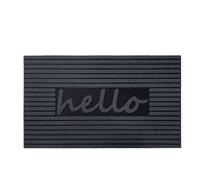 Nicoman HELLO Barrier Doormat Eco-Friendly Scrape and Absorbent Indoor/Outdoor Door Mat 75x45cm (30''x18'')
