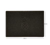 Nicoman Embossed Pineapple Grey Spaghetti Door Mat - Brown - 90cm x 60cm - No (Suitable for Outdoors)