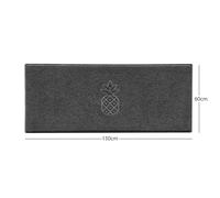 Nicoman Embossed Pineapple Grey Spaghetti Door Mat - Dark Grey - 150cm x 60cm - Yes (Suitable for Indoors)