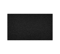 Nicoman Embossed Spaghetti Door Mat Dirt-Trapper Jet-Washable Doormat 70x43cm (Black, PLAIN) - Use Indoor or Sheltered Outdoor
