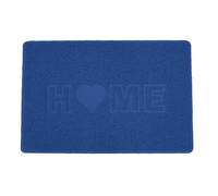 Nicoman Embossed Spaghetti Love Home Door Mat - Blue - 60cm x 40cm