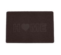 Nicoman Embossed Spaghetti Love Home Door Mat - Brown - 75cm x 44cm