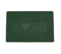 Nicoman Embossed Spaghetti Love Home Door Mat - Green - 75cm x 44cm