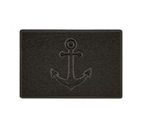 Nicoman Embossed Spaghetti Outdoor Doormat - Brown - 60cm x 40cm - Anchor
