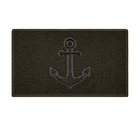 Nicoman Embossed Spaghetti Outdoor Doormat - Brown - 75cm x 44cm - Anchor