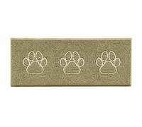 Nicoman Triple Paw Embossed Shape Indoor Outdoor Dirt-Trapper Door Mat Washable Barrier Heavy Duty Doormat - (Watertight Rubber-Back, Runner, Biege, 150 x 60cm)