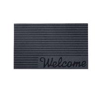 Nicoman Welcome (Corner Italic) Barrier Doormat Eco-Friendly Scrape and Absorbent Indoor/Outdoor Door Mat 75x45cm (30''x18'')